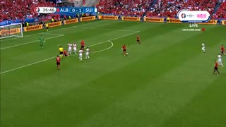 البانی 1 - 0 سوئیس ( گل های بازی)