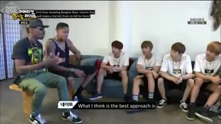 قسمت پنج پارت دوم(طرز مخ زدن دخترا توسط بی تی اس)ENGSUB] BTS AMERICAN HUSTLE LIFE EP5-2]