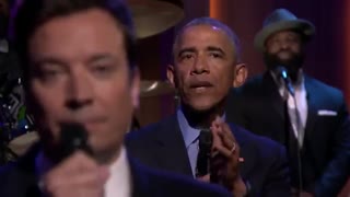 آهنگ خوندن اوباما در برنامه ی جیمی فالن!!!!