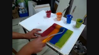 آموزش رنگ آمیزی با شابلون