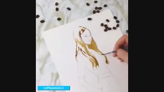 نقاشی با قهوه