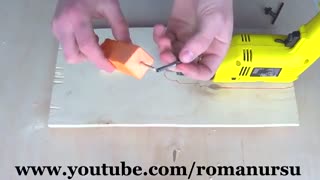 اموزش ساخت دستگاه خراطی چوب با دریل دستی در 3 سوت