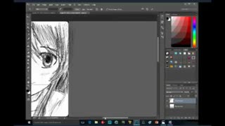 نقاشی کامپیوتری دختر انیمه ای بسیار زیبا