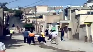 دعوا و قمه کشی در خیابان های کرمانشاه