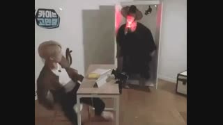 سوهو ننه جن میشود!دمپایی هاشو خخخخخخخخ بچم کای گرخید