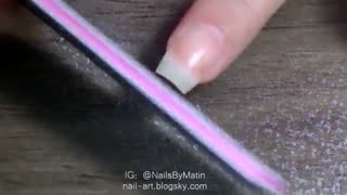 سوهان کشی ناخن طبیعی به شکل مربع How to shape your nails square