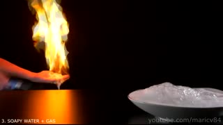 10 آزمایشات جالب با آتش