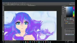 نقاشی زیبا انیمه ای دختر غمگین