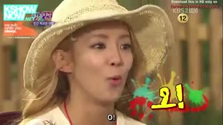 از هیویون درمورد اسم کوچیک اباما سوال میکنن خخ