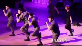 فن کم اجرای امروز سربازای گلمون : هیوک ، سونگمین ، شیندونگ و یونهو SUPER JUNIOR , TVXQ .