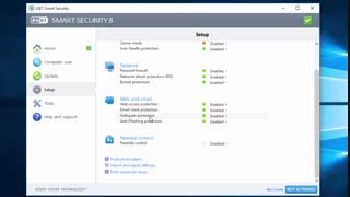 آموزش ESET Smart Security 7 تنظیمات نرم افزار Setup
