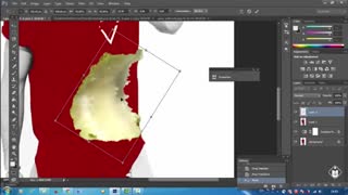 تبدیل بخشی از بدن انسان به سیب گاز خورده در فتوشاپ