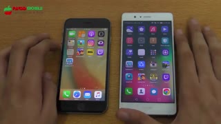 تست سرعت Huawei P9 lite  vs iphone 6s
