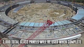 اپل کمپس ۲ از نمای بالا شبیه یک دونات غول‌پیکر فضایی به نظر می‌رسد!