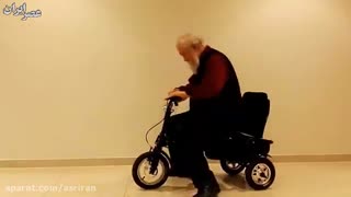 چمدان عجیب با قابلیت تبدیل به صندلی و اسکوتر برقی(جالب)
