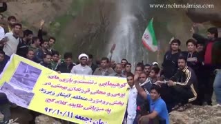 فیلم کوهپیمایی فرزندان ایل بهمئی در منطقه آبشار زیرزرد