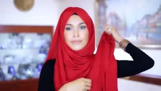 مدل بستن شال 3