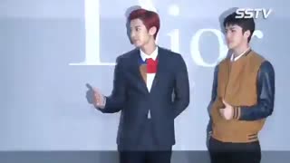 چانیول و سهونی تو افتتاح فروشگاه Dior