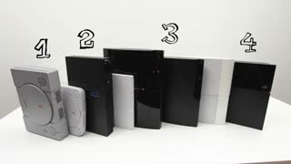 تمام تسخه های پلی استیشن در کنار هم