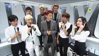 کامبک استیجی که اکسو توی اینکیگایو داشت و اعضای برنامه ی روم مِیت اومدن دیدن چان