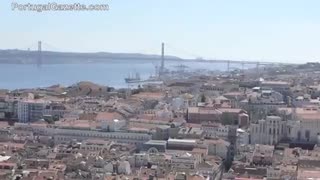 Lisbon Aerial Panoramic View. Portugal