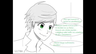 مشکوک شدن کت وار (ادرین)به مرینت که لیدی باگ است.