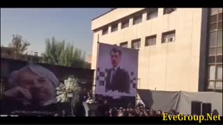 تشکر احترام برومند از سید محمد خاتمی در مراسم تشییع داود رشیدی