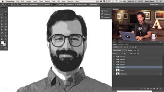 آموزش فتوشاپ - آموزش ساخت پرتره ساخته شده از روزنامه