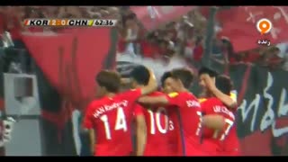 خلاصه بازی کره جنوبی ۳-۲ چین (گروه ایران)