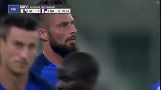 خلاصه بازی: ایتالیا 1 - 3  فرانسه