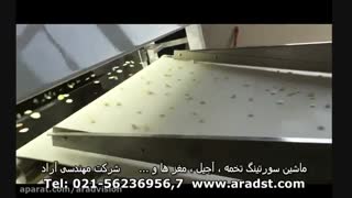 ماشین سورتینگ تخمه ، آجیل ، خشکبار و ...   شرکت مهندسی علم و فن آراد