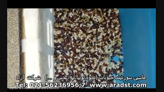 دستگاه سورتینگ حبوبات (نخود،لوبیا،عدس و ...)  شرکت مهندسی علم و فن آراد