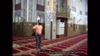 اجرای اذان توسط متین رضوانی پور در لحن مارضایی در مسجد جلیل خیاط اربیل عراق