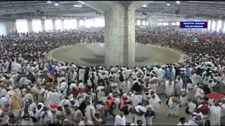 آهنگ زیبای لیبک اللهم لبیک با تصاویر سنگ زنی به نماد شیطان در رمی جمرات