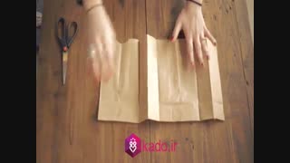 کادوپیچی خلاق با پاکت کاغذی