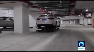 رونمایی از ربات لیزری پارک خودرو در چین