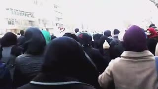 حاشیه ای ازمراسم تشیع پیکر آتشنشانان پلاسکو