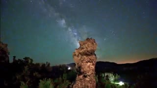 میکسی بسیار جالب از آسمان زیبای شب!