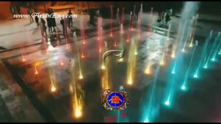 آبنمای موزیکال کف خشک پارک لاله سه راهی کرمان شهرستان سیرجان