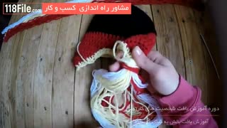 بافت کلاه دخترانه میکی موس