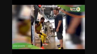 محمدرضا گلزار مربی بدنساز رامین رضاییان (25-2-1398)