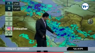 ۲۹ اردیبهشت ماه ۹۸:گزارش کارشناس هواشناسی آقای ضرابی( پیشبینی وضعیت آب و هوا )
