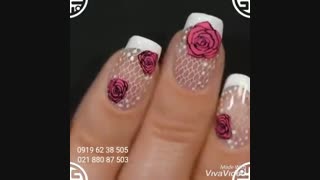 طراحی ناخن با شابلون