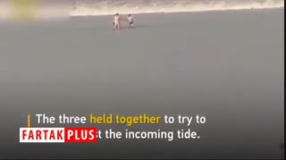 لحظه وحشتناک غرق شدن شناگر چینی توسط امواج رودخانه!