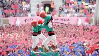 اسپانیا-جشنواره ساخت برجهای انسانی -نمایش جالب و دیدنی