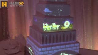 ویدئو مپینگ  بر روی کیک