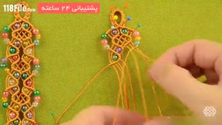 ساده ترین روش ساخت دستبند مکرومه
