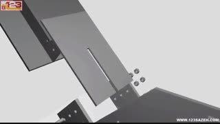 جزئیات اتصال پیچی بادبند به ستون