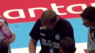 دیدار  تیم های ملی هندبال دانمارک و آلمان درقهرمانی جوانان جهان2019