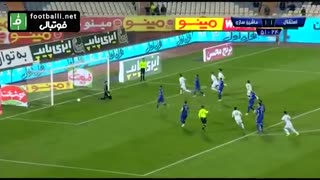 خلاصه بازی استقلال 1 - ماشین سازی 2 - هفته شانزدهم لیگ برتر ایران